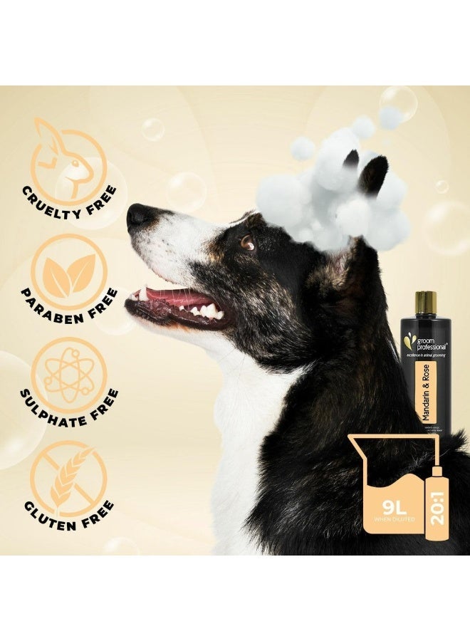 Groom Professional Mandarin & Rose Shampoo 450ml – Luxury Scented Dog Shampoo - Image 5